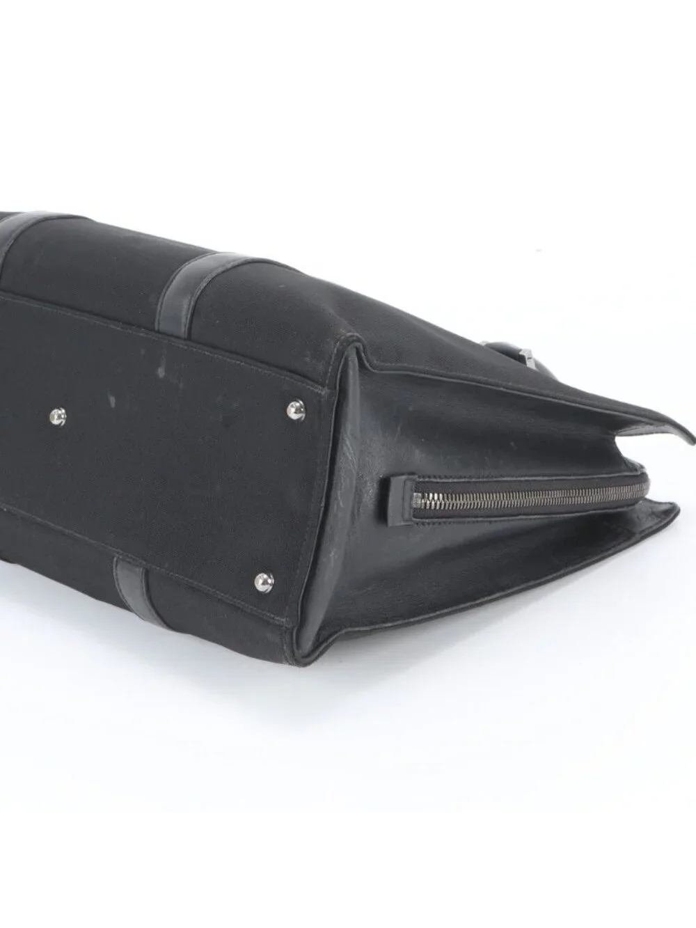 Gucci Leather Nylon Business Bag Document Bag Black